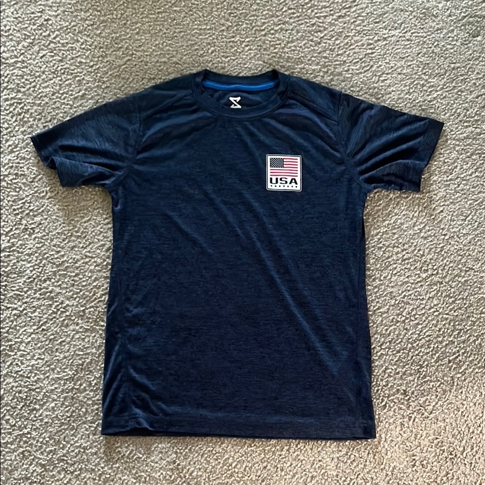 Navy Blue Short Sleeve Crew Neck Tee